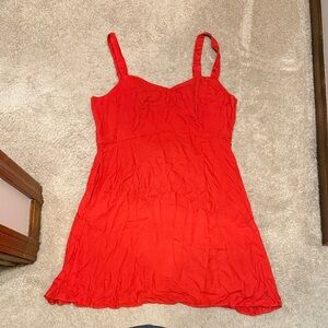 Red Sleeveless Dress